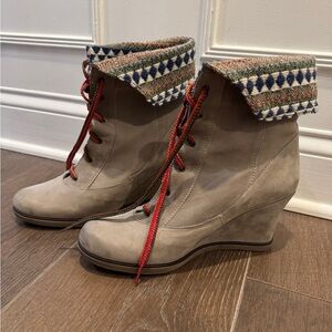 Anthropologie Distressed Ankle Booties by Holding Horses